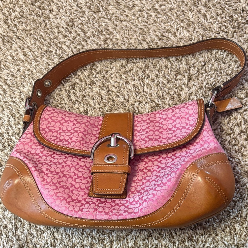 Coach SoHo Pink Shoulder Bag Large